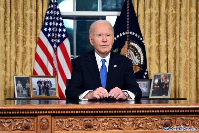 Tổng thống Mỹ Joe Biden phát biểu chia tay tại Nhà Trắng ngày 15/1. Ảnh: AP